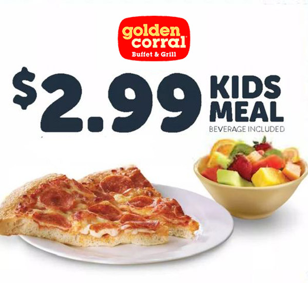 Golden Corral Prices for Kids and Children